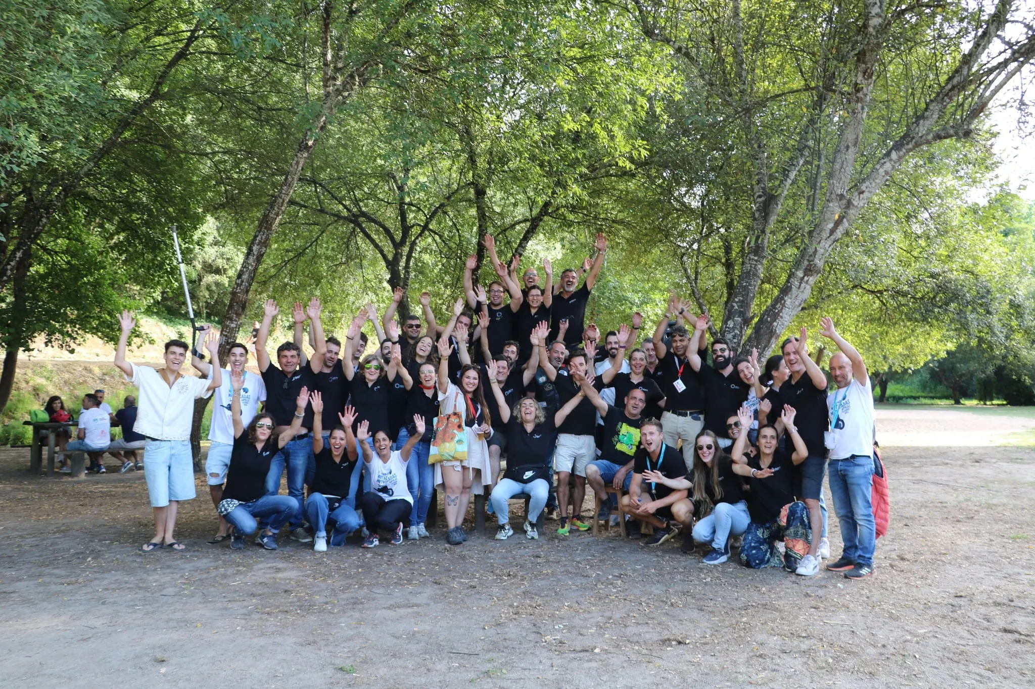 Passeio de Motas — equipa e participantes