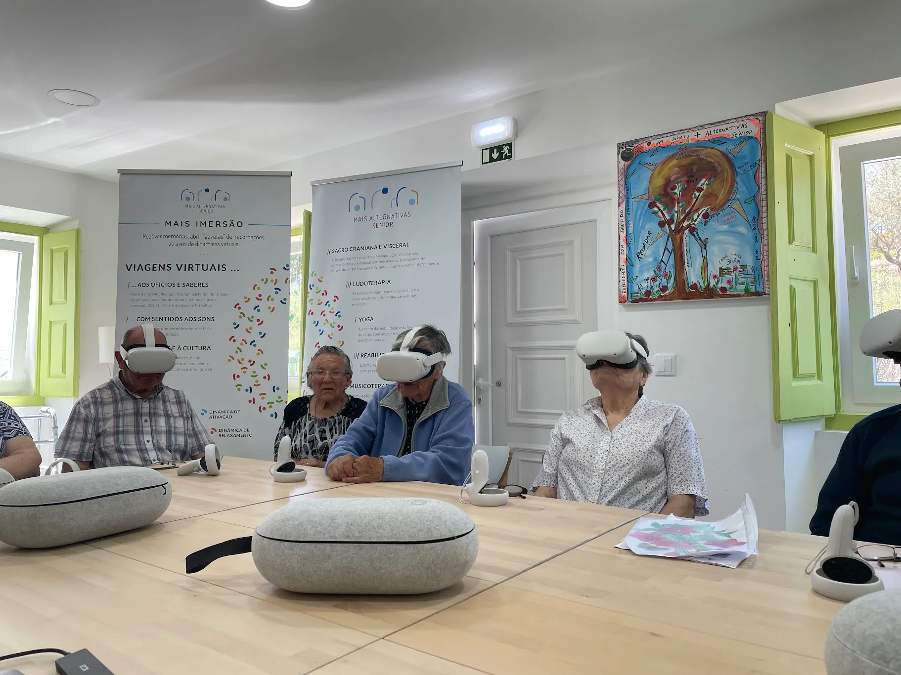 Realidade virtual — utente com óculos VR